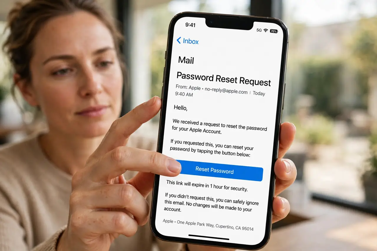 Recovery Email You Did Not Request? Stay Calm — photo showing the situation described in the guide.