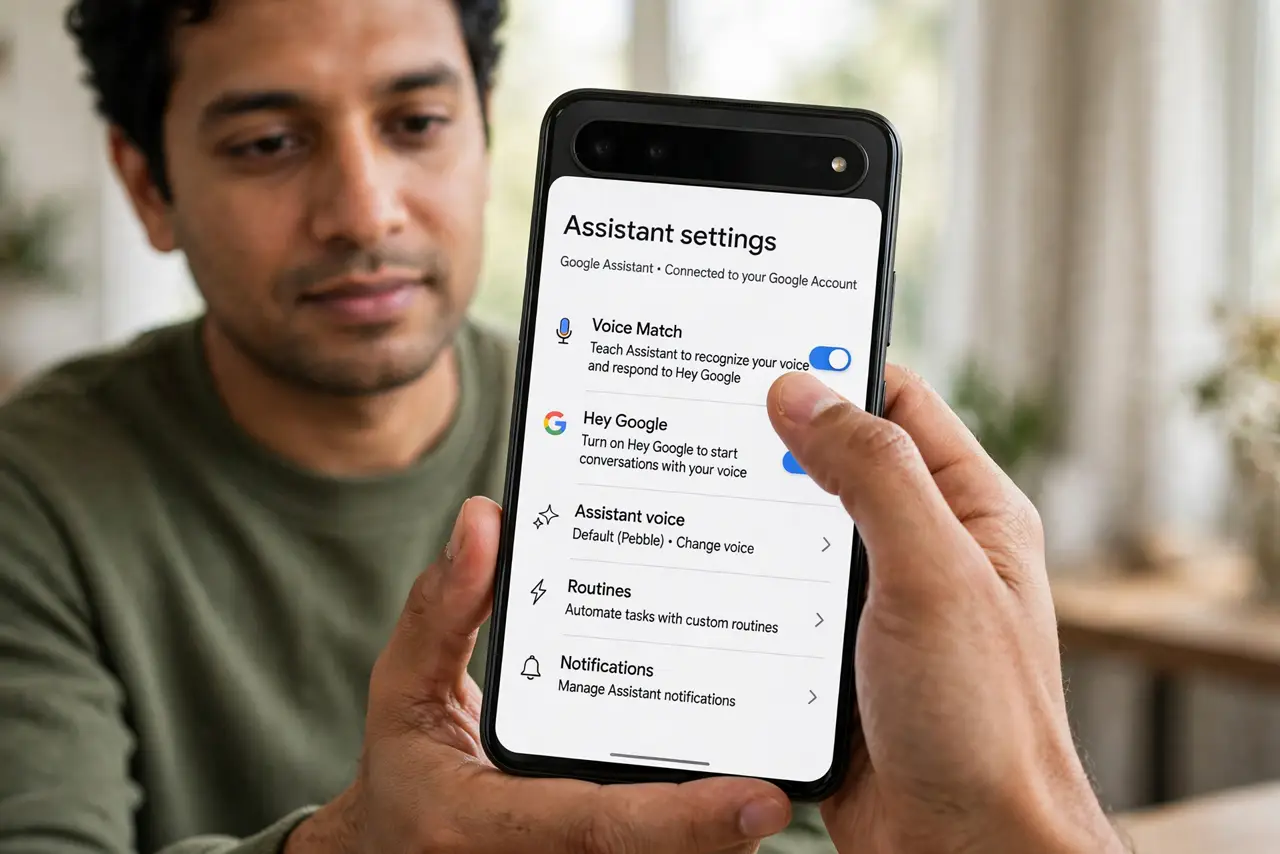 The Default Assistant Changes by Itself — photo showing the situation described in the guide.