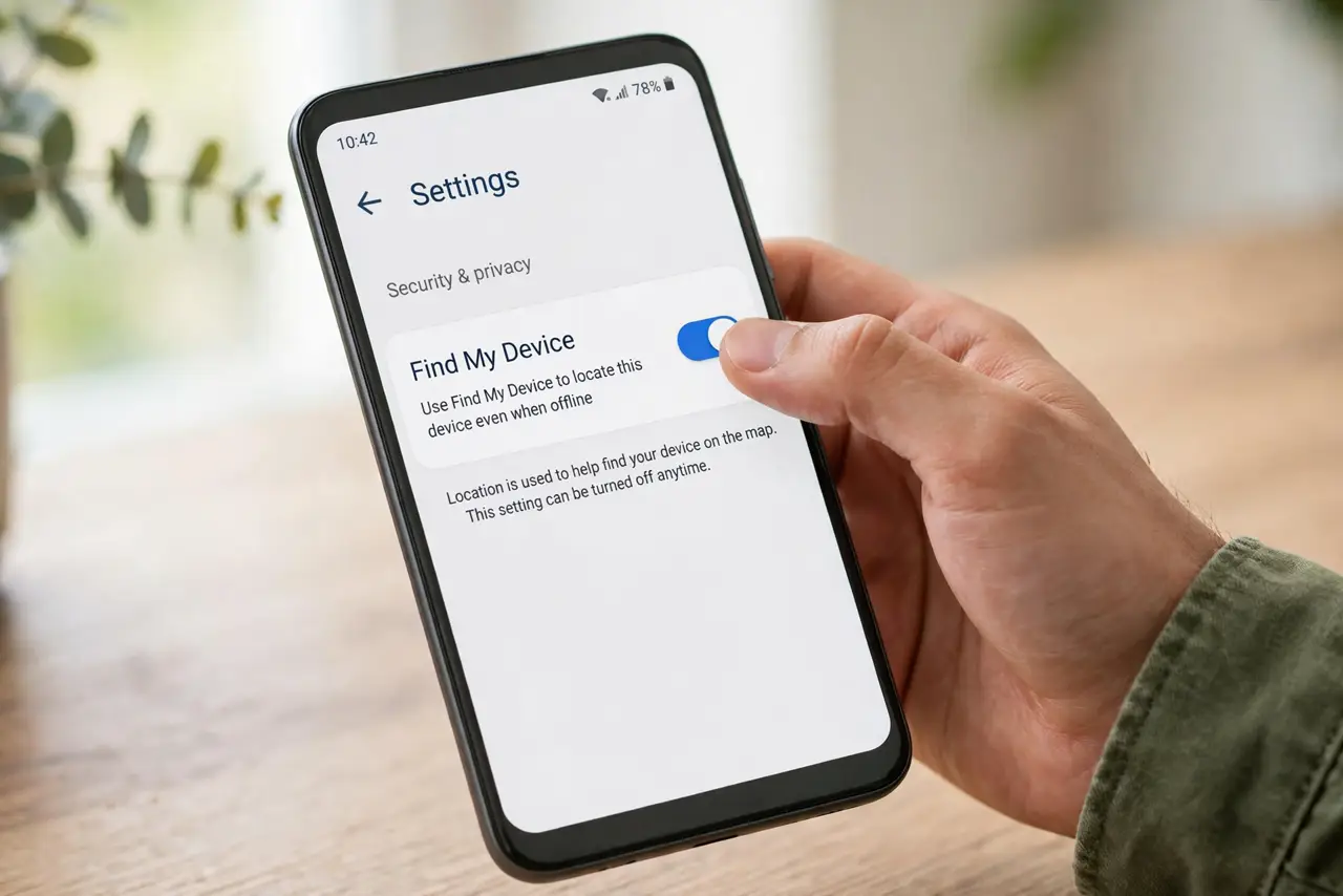 A person carrying out step one: turn it on before you need it.