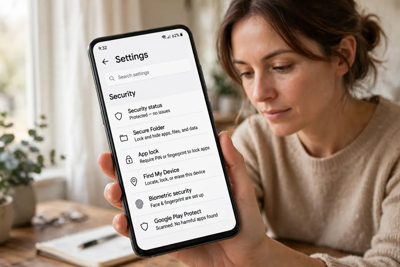 A person performing step 1: Check your brand's built-in vault.