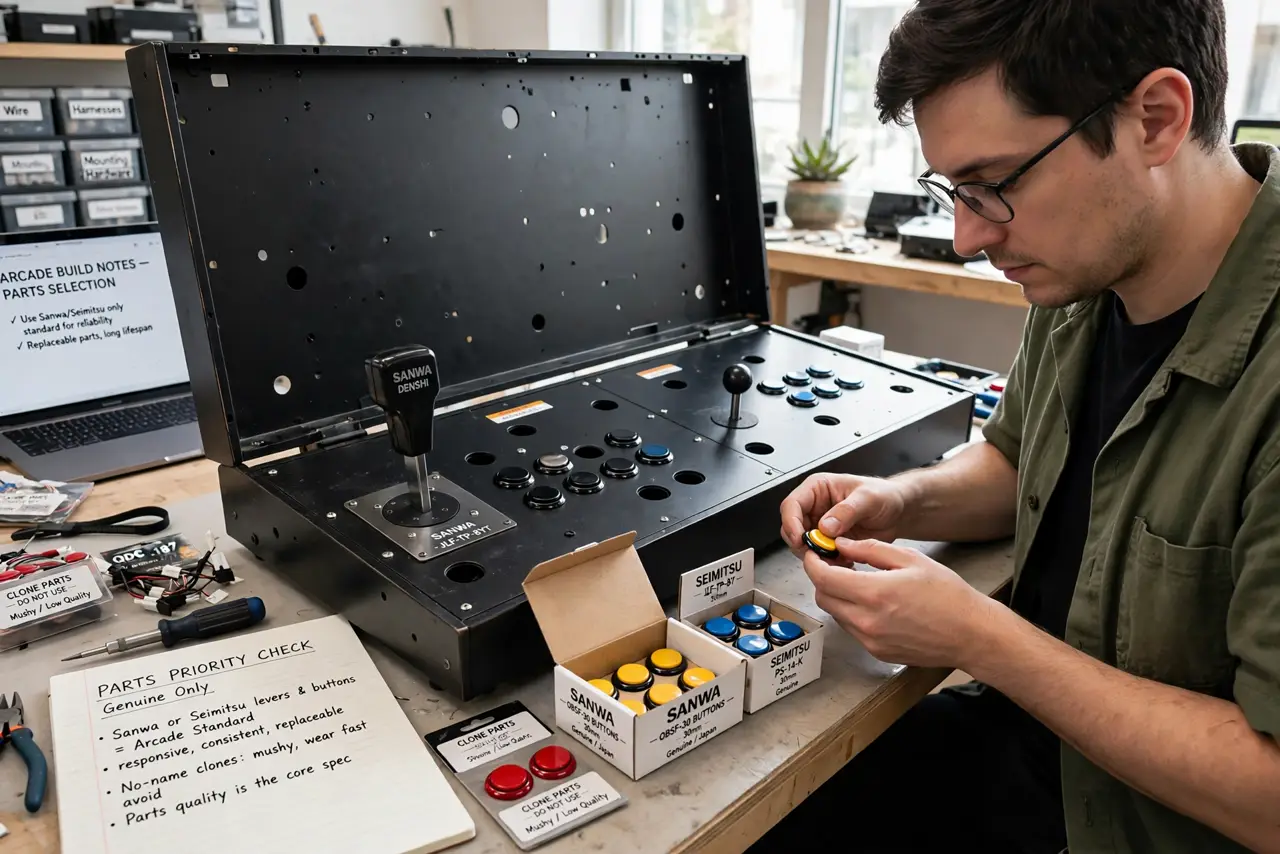 Prioritize genuine arcade parts.