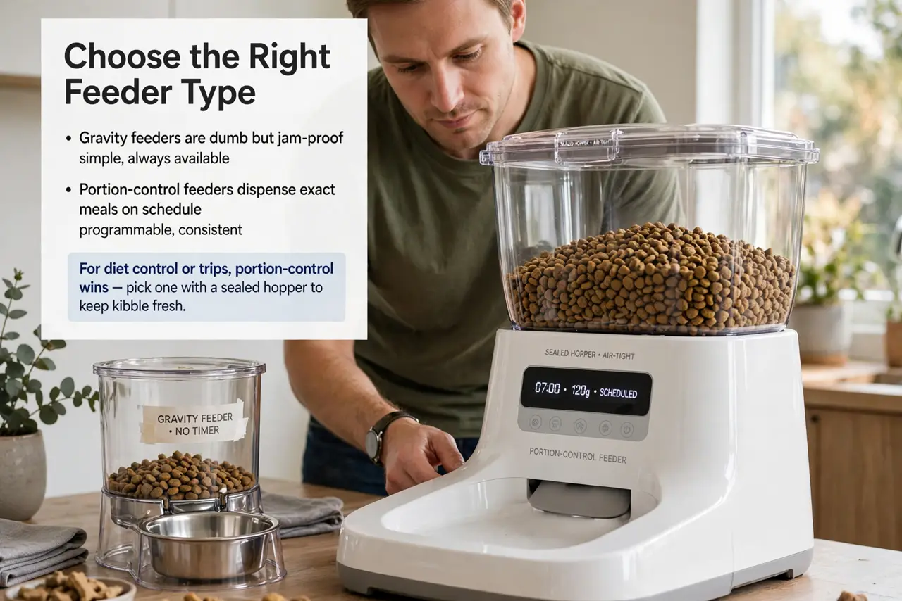 Choose the right feeder type.