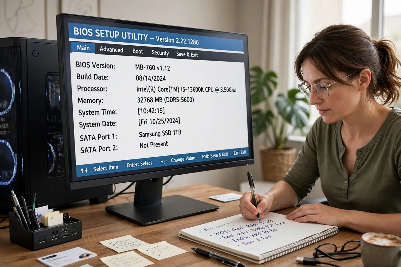 BIOS Settings Reset on Every Boot? Fix It — photo showing the situation described in the guide.