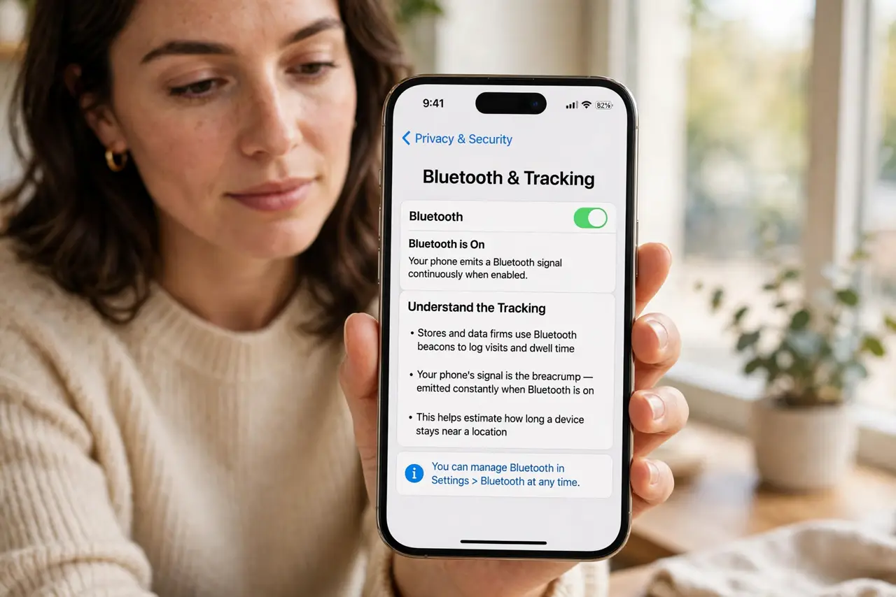 A person performing the first step of the guide: Understand the tracking.