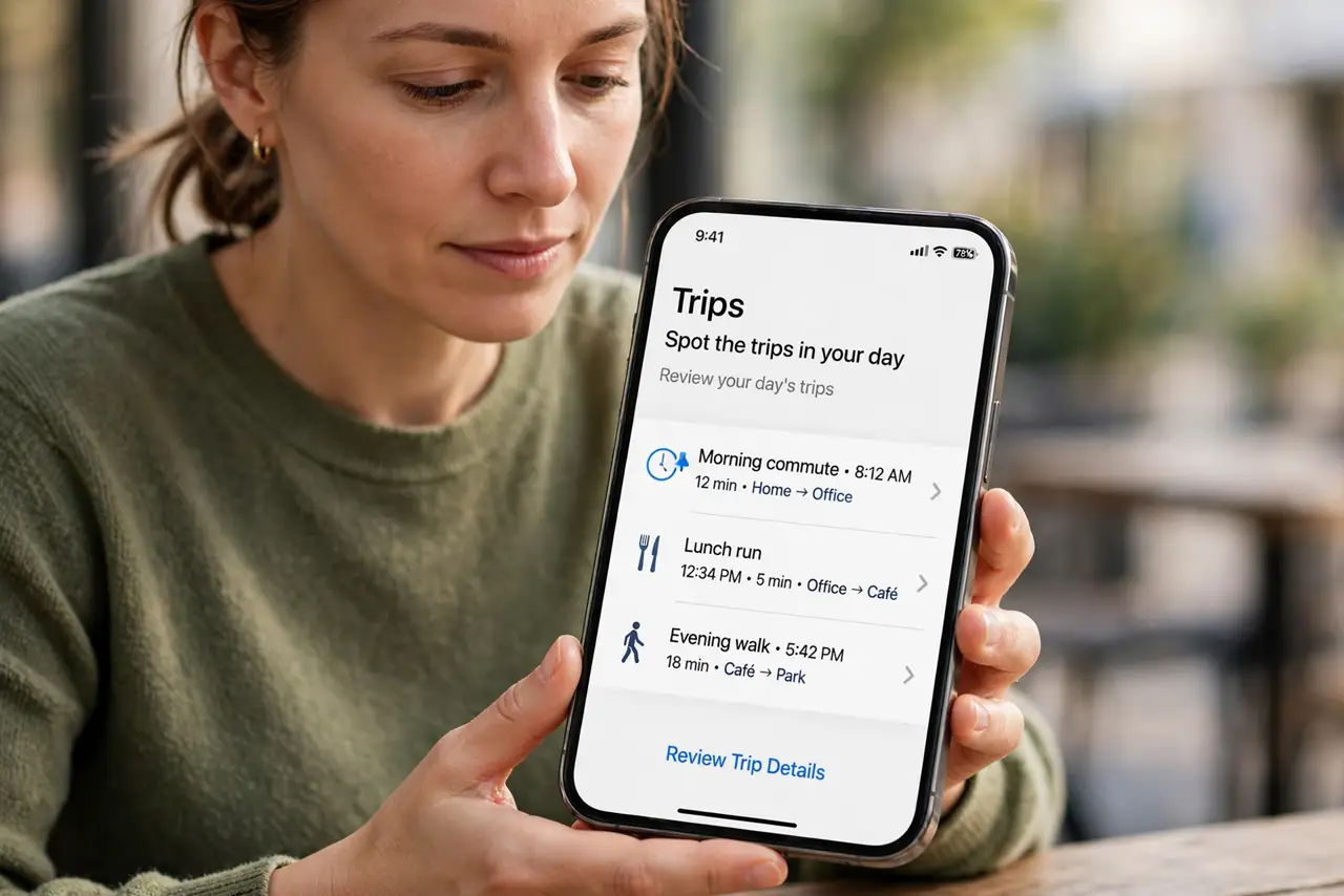 Step 1 in action for Block Travel Time on Your Calendar: Spot the trips in your day.