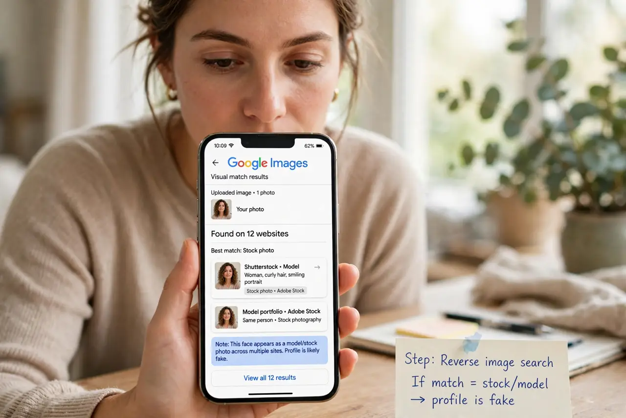 Reverse-image-search their photos.