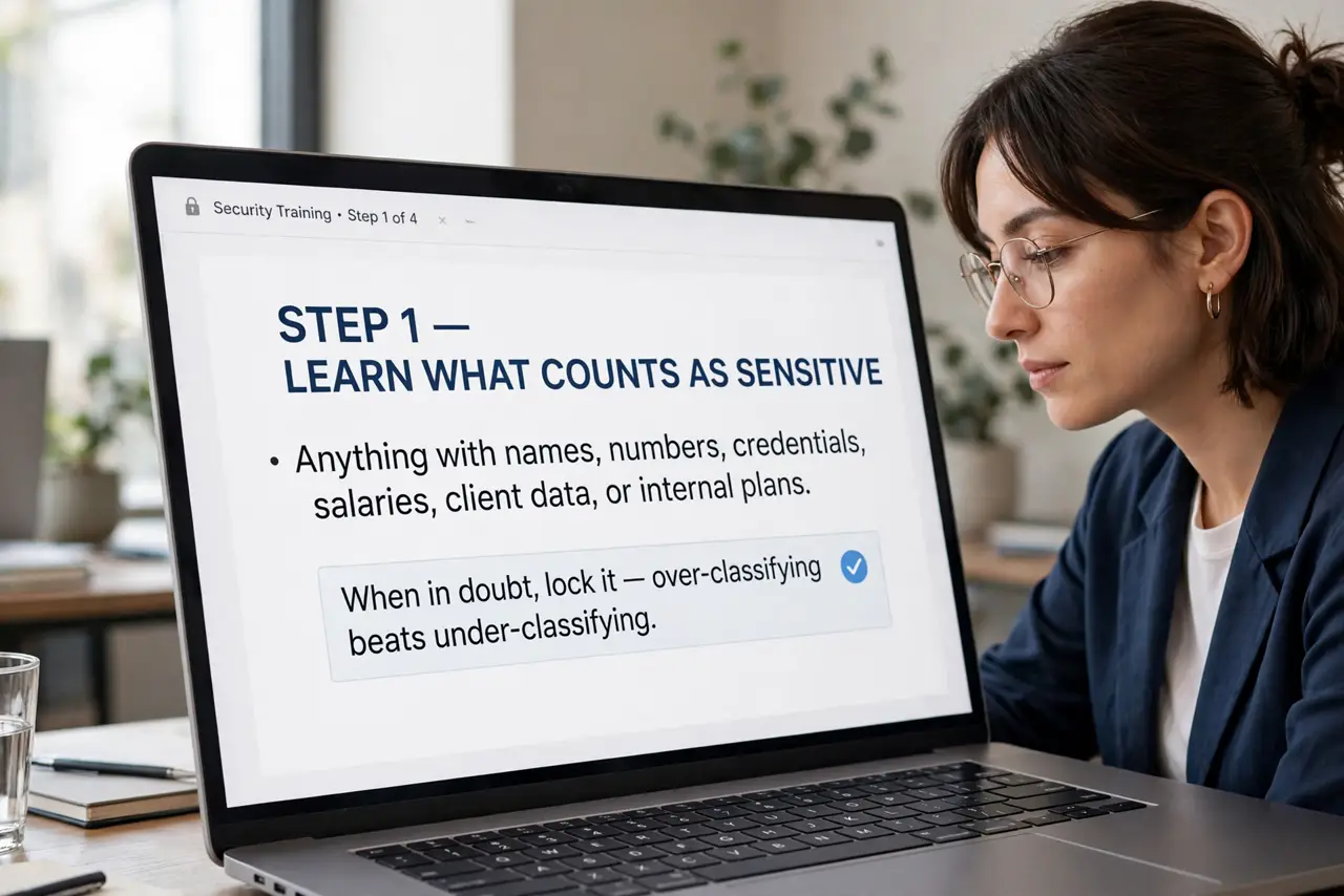 Learn what counts as sensitive.