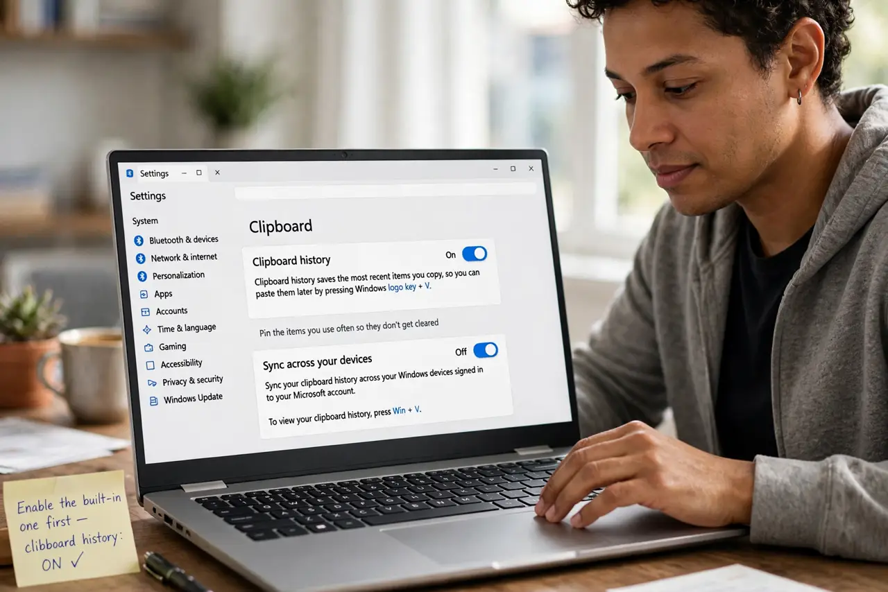 Enable the built-in one first.