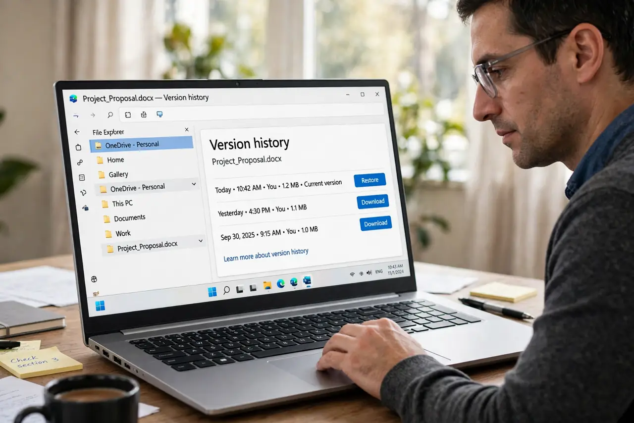 Step 1 in action for Name Versions in Google Docs: Open version history.