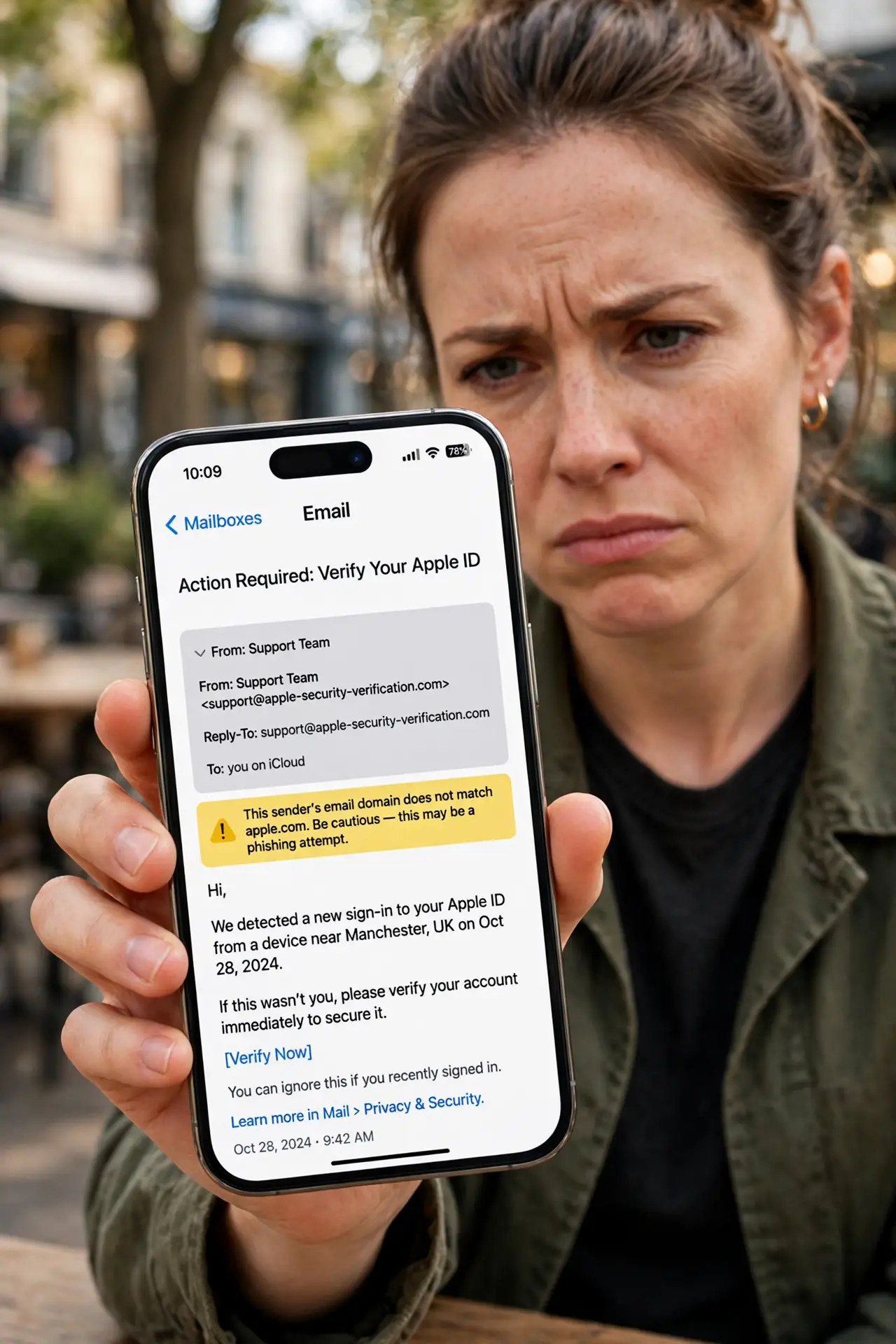 Email Sender Name Spoofed? Check the Address — photo showing the situation described in the guide.