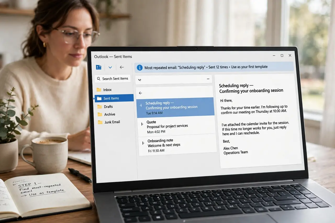Find your most-repeated email.