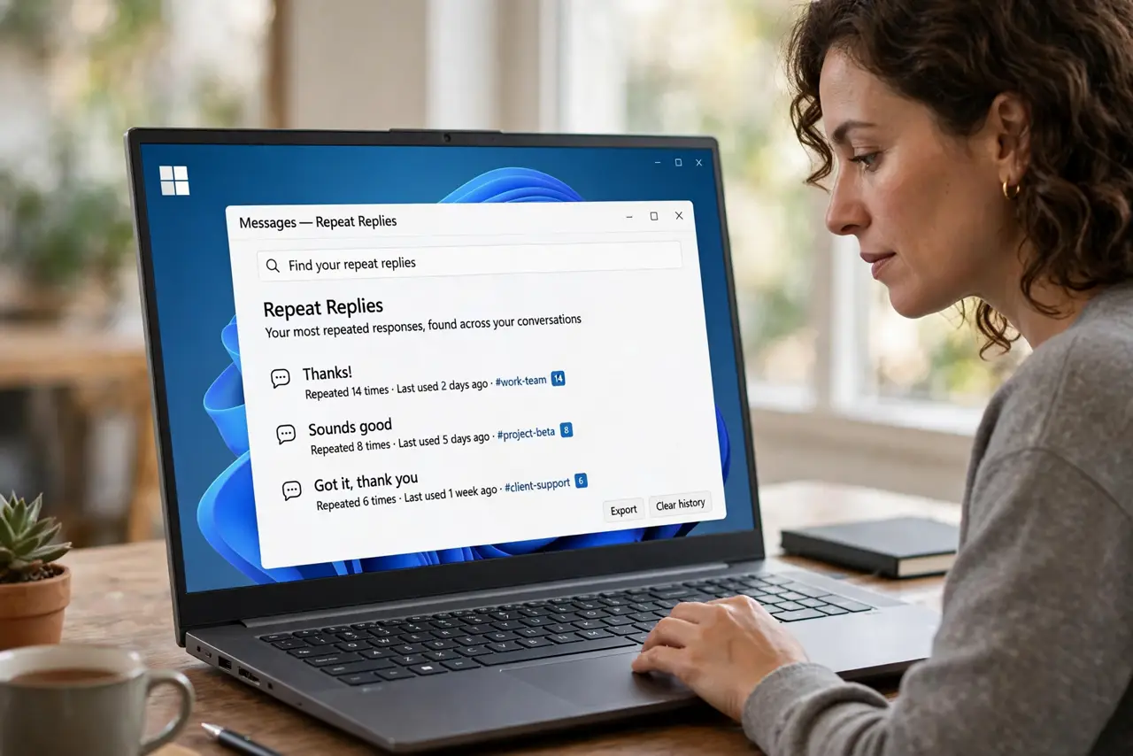 Step 1 in action for Answer Repeat Emails With Templates: Find your repeat replies.