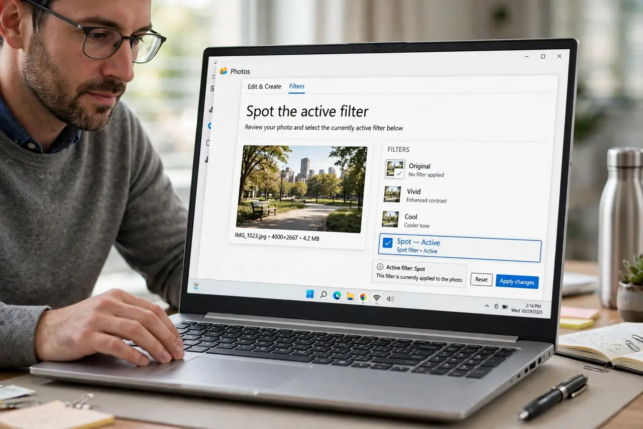 Step 1 in action for Excel Filter Hid Rows You Need: Spot the active filter.