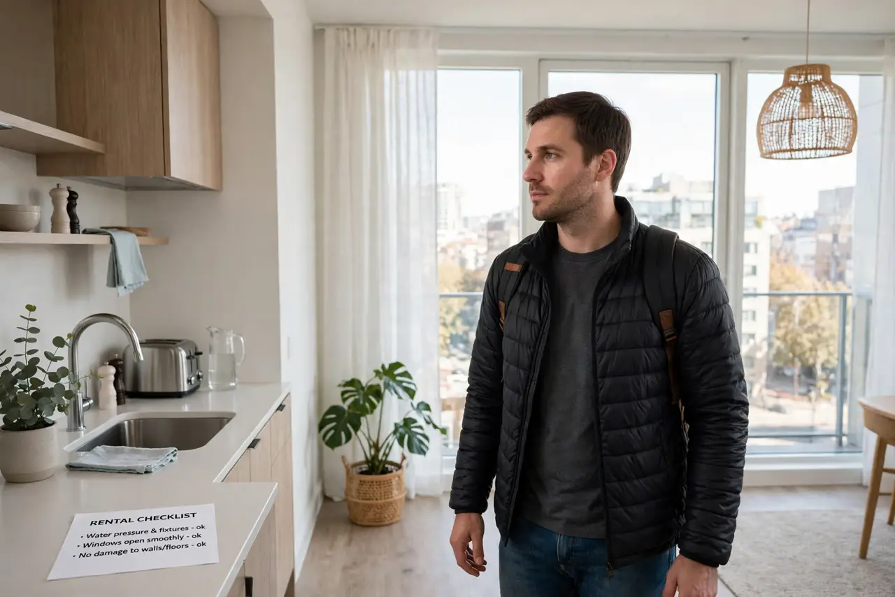 A person performing the first step: Tour before paying anything. No legitimate landlord takes deposits sight unseen. If touring is 'impossible,' the.