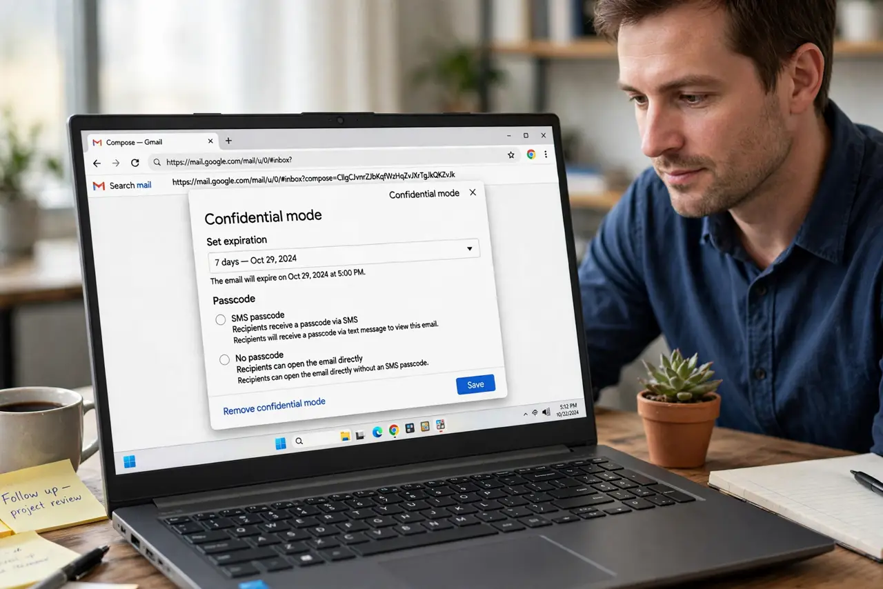 Step 1 in action for What Gmail Confidential Mode Really Does: Learn what it actually controls.