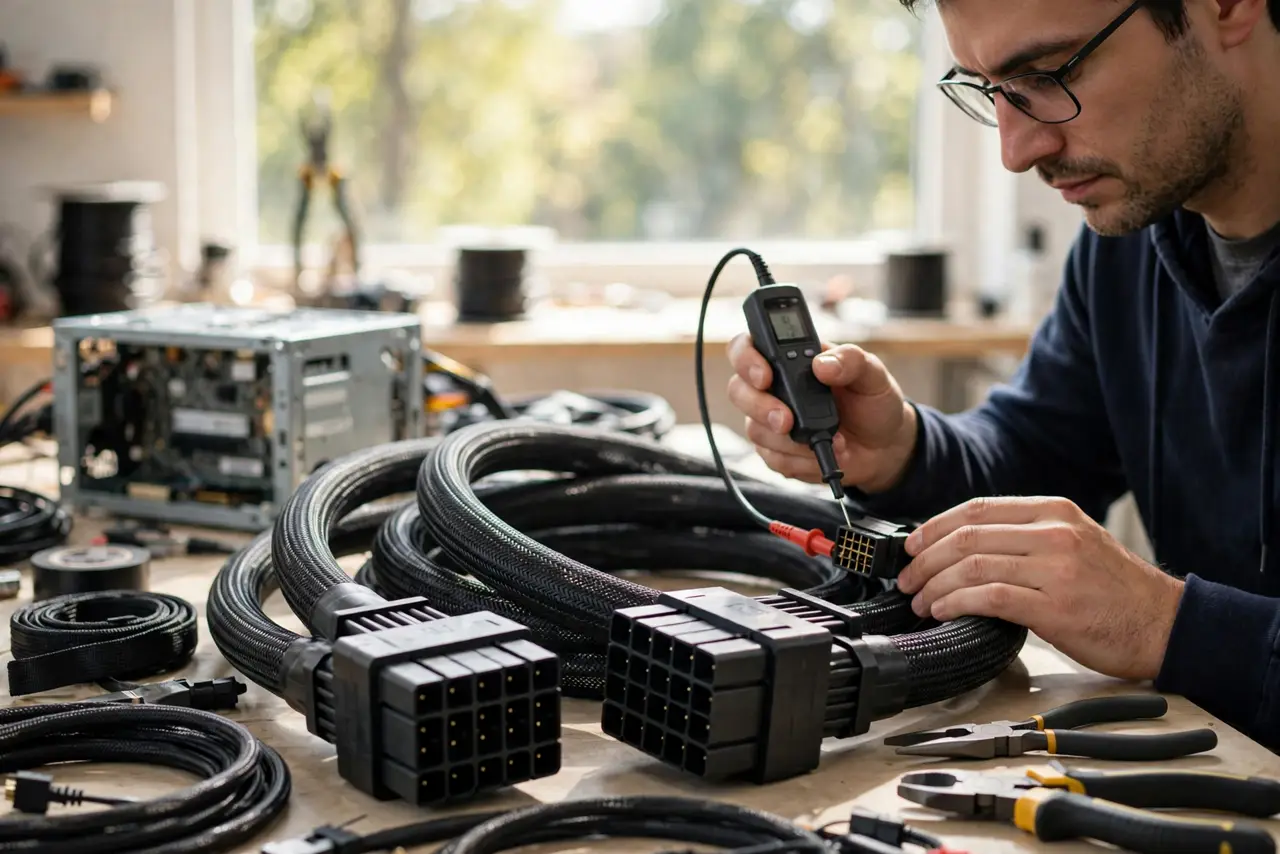 A person doing the guide's first step: Understand why identical plugs lie.