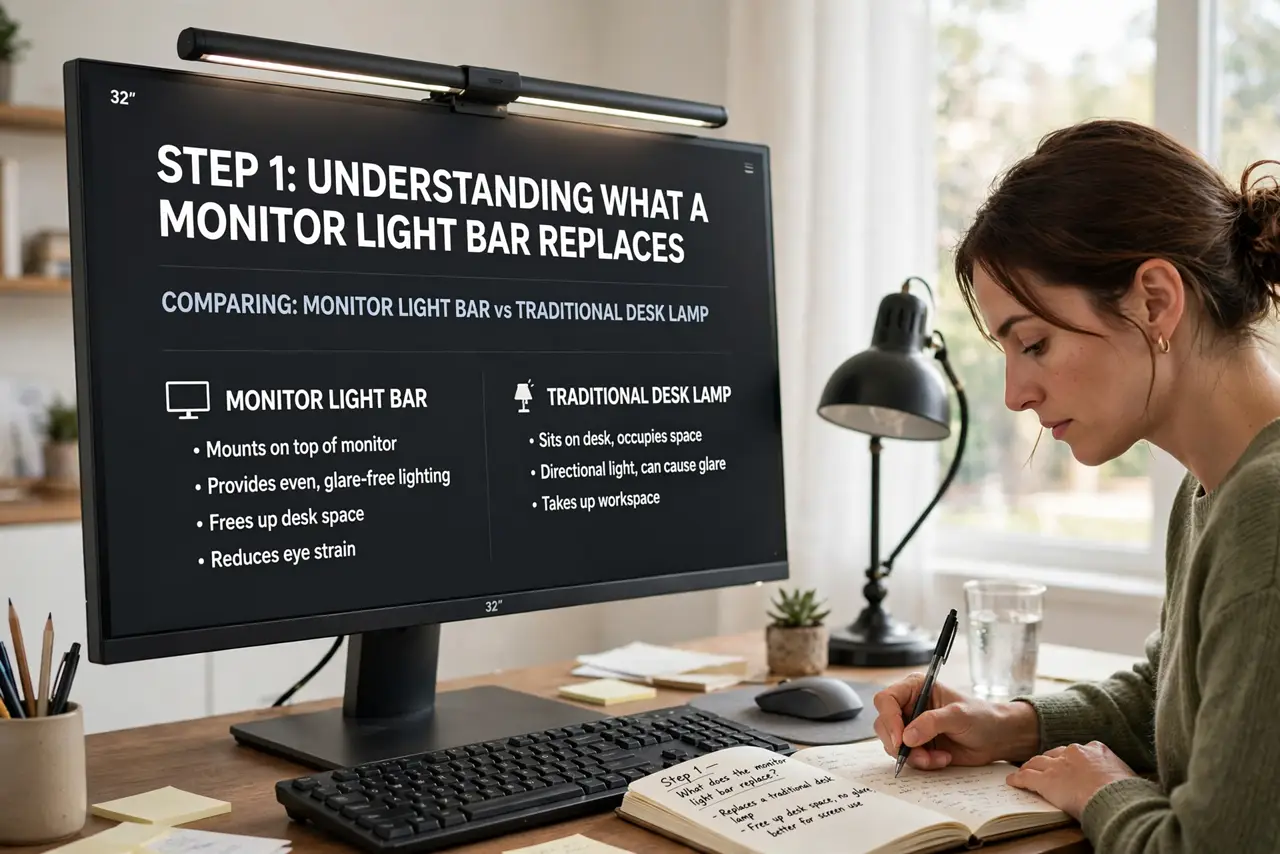 A person carrying out step one: understand what it replaces.