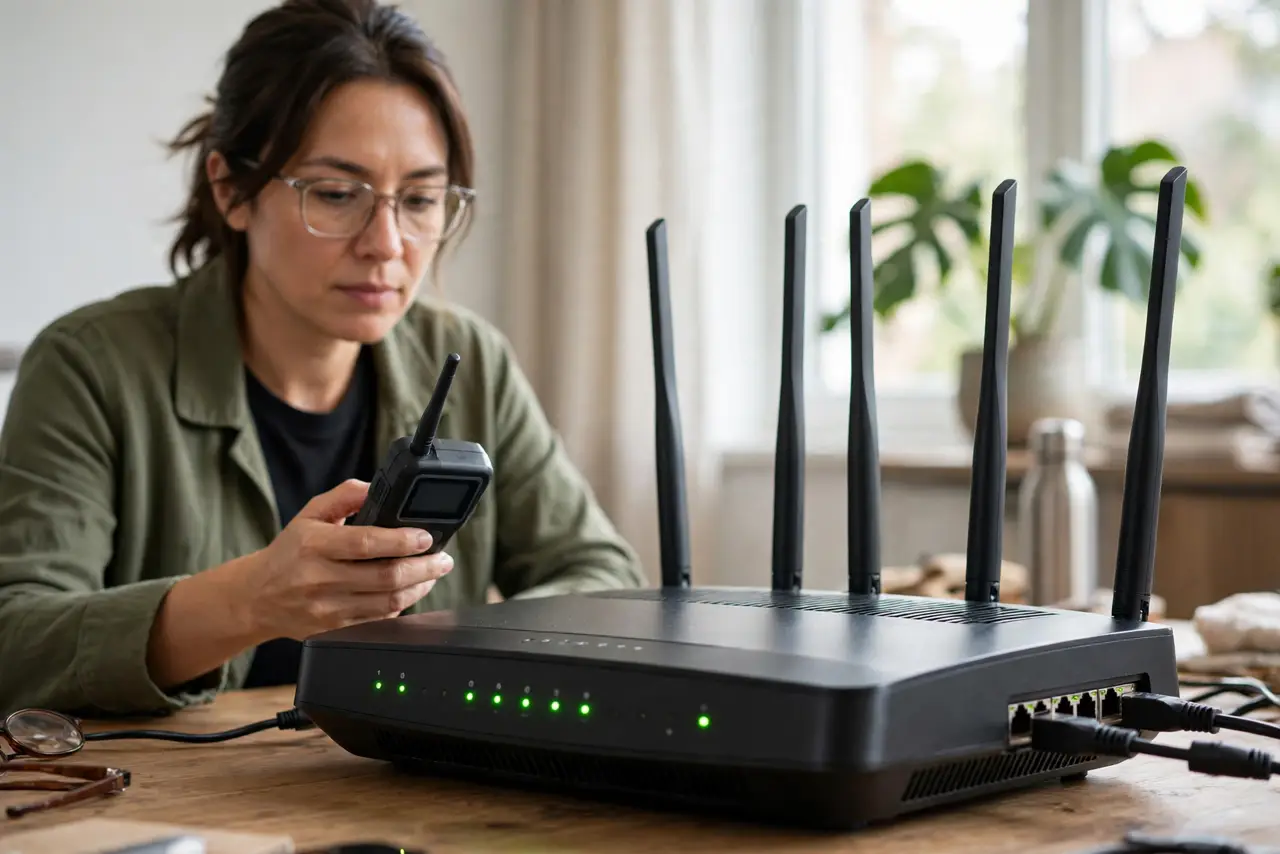 A person doing the guide's first step: Understand what the TV does to signal.