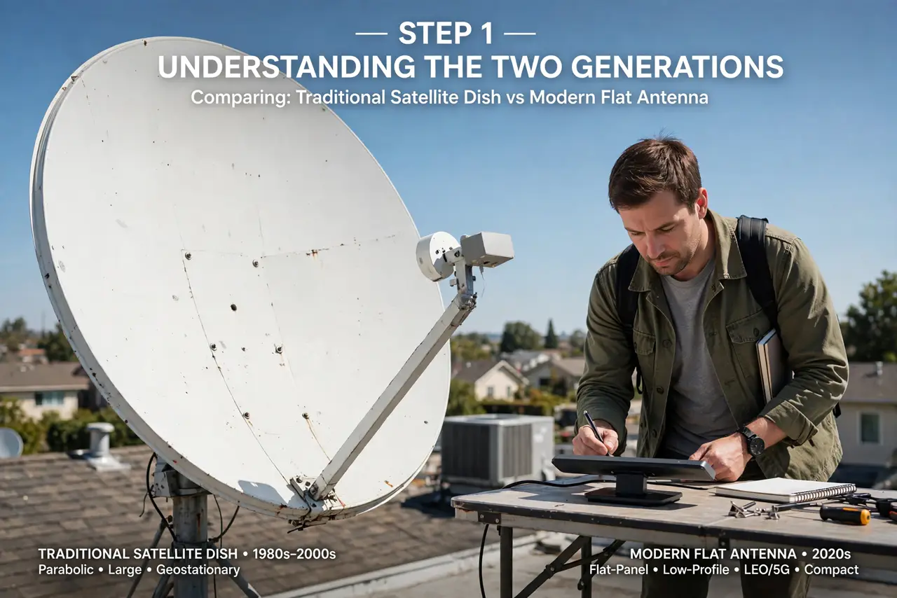A person carrying out step one: understand the two generations.