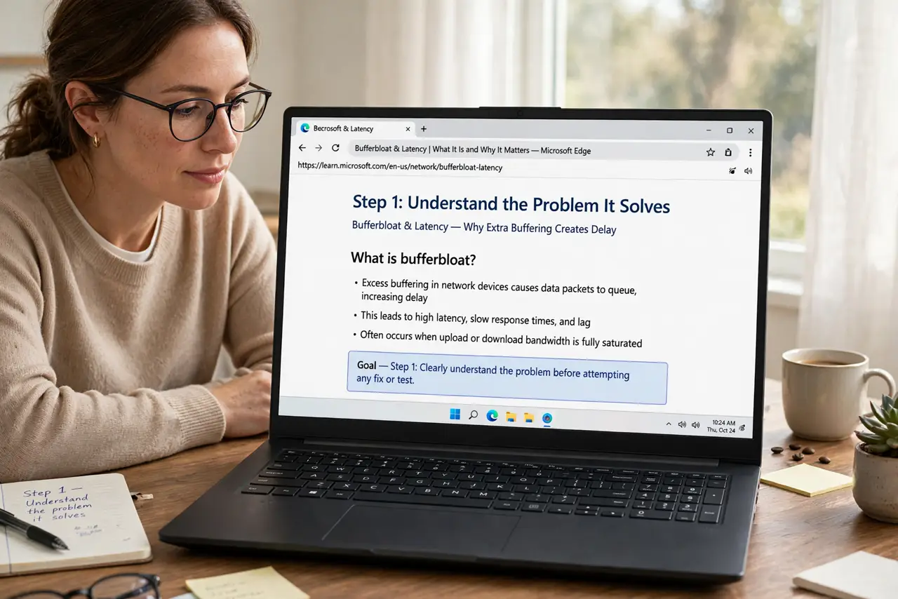 A person carrying out step one: understand the problem it solves.