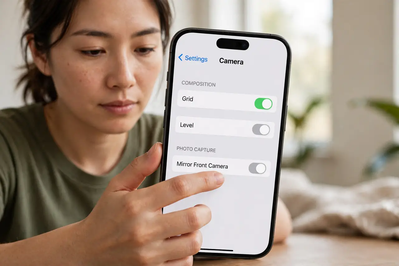 A person performing step 1: Turn on the grid.