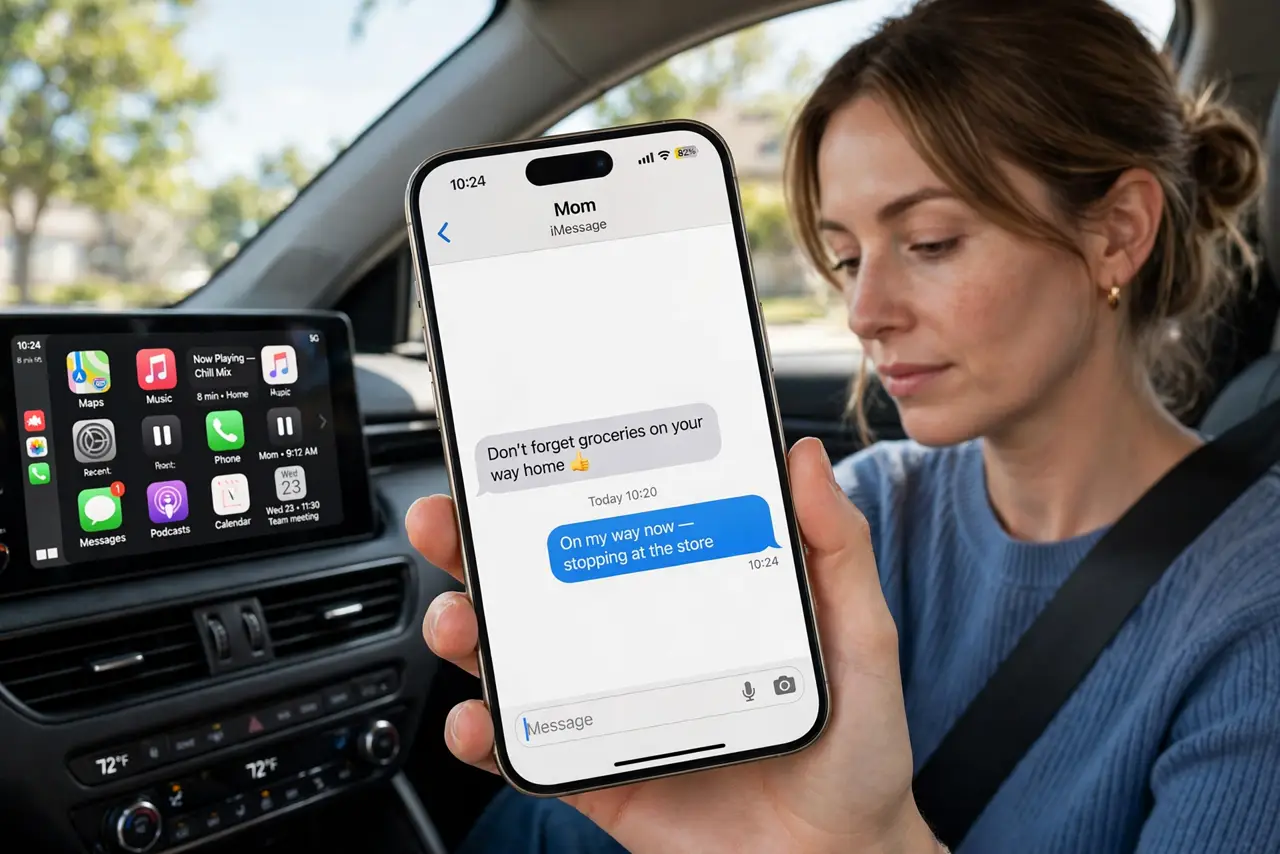 Wireless CarPlay Disconnects at Traffic Lights — photo showing the situation described in the guide.