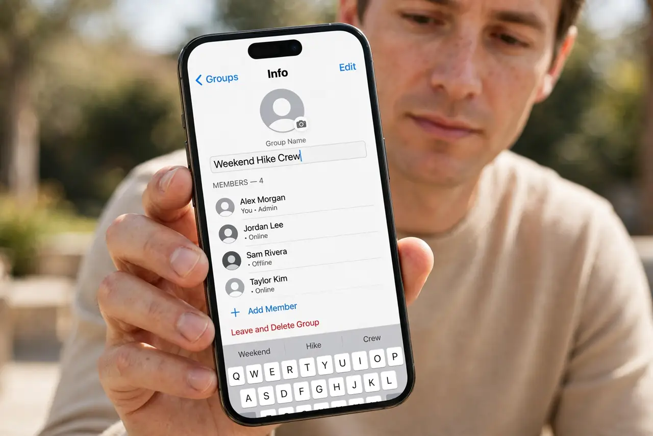 A Group Chat Name Keeps Reverting — photo showing the situation described in the guide.