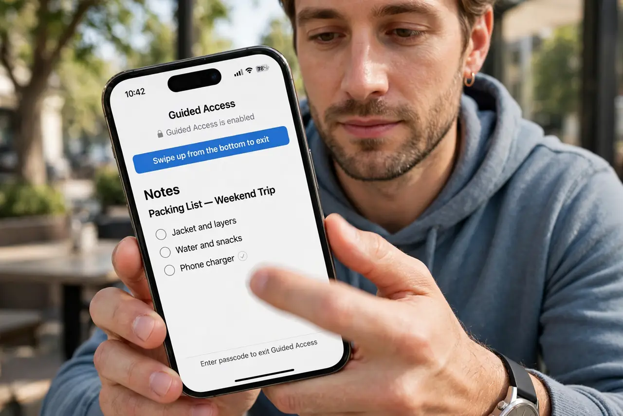Guided Access Will Not Exit on iPhone — photo showing the situation described in the guide.