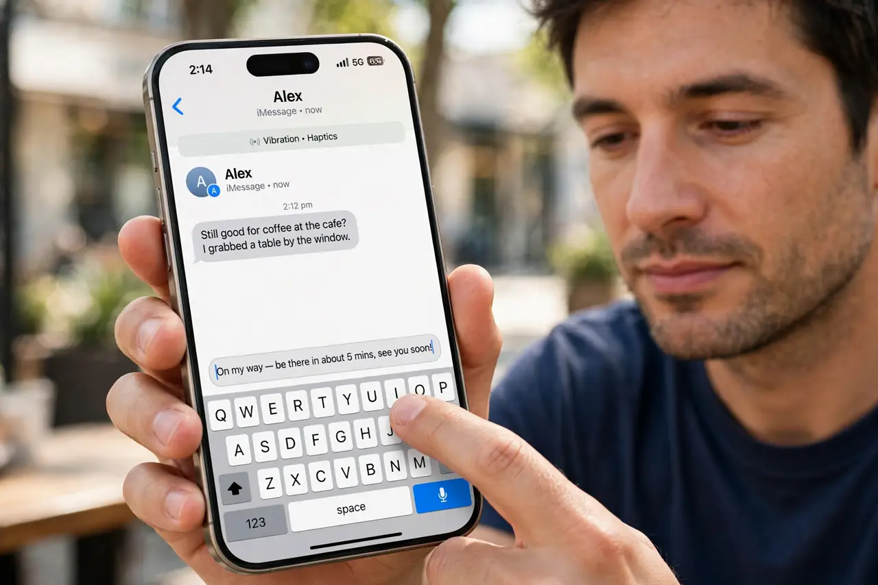 Haptic Feedback Feels Too Strong on iPhone — photo showing the situation described in the guide.