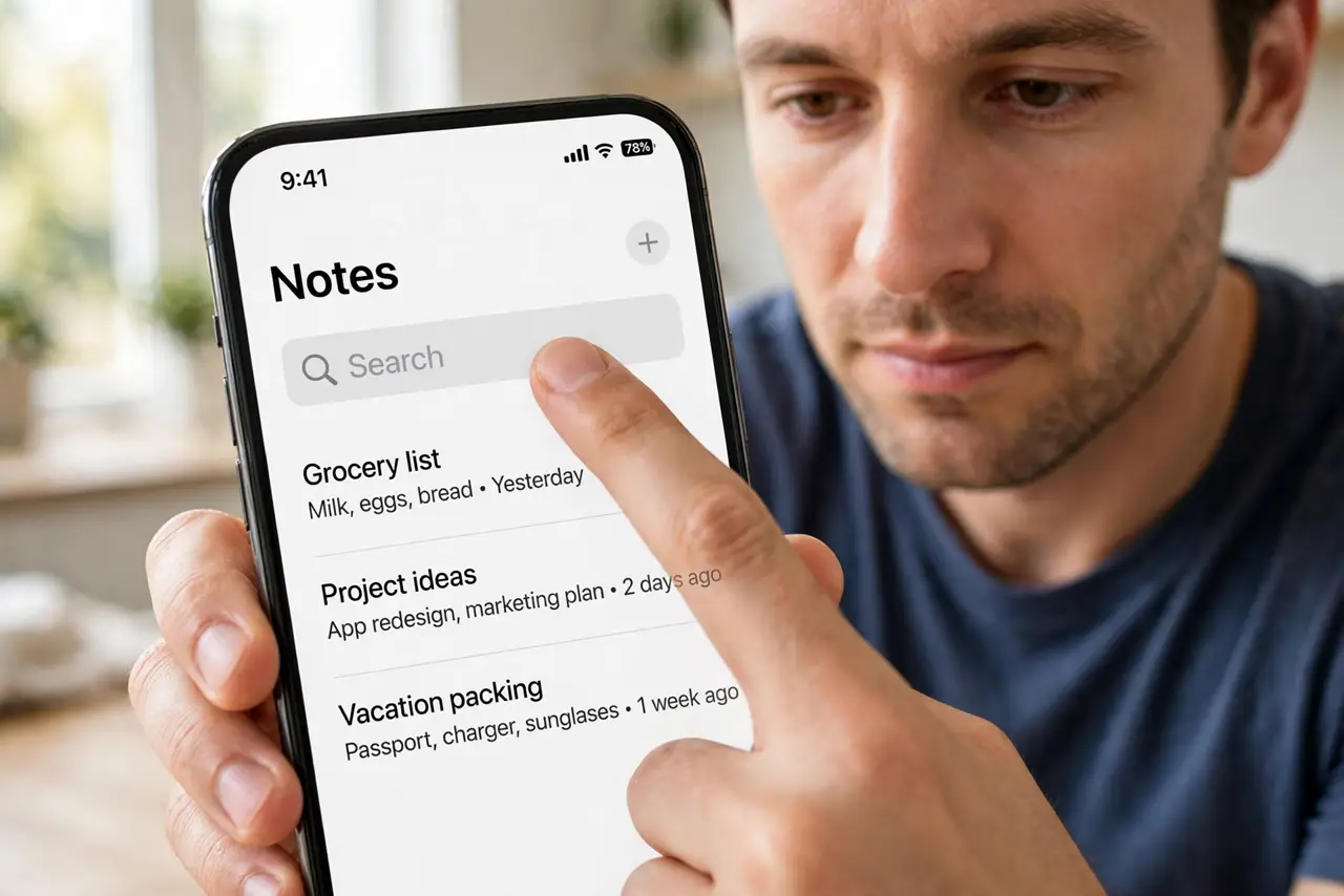 A person performing the first step: Tap a real text field.