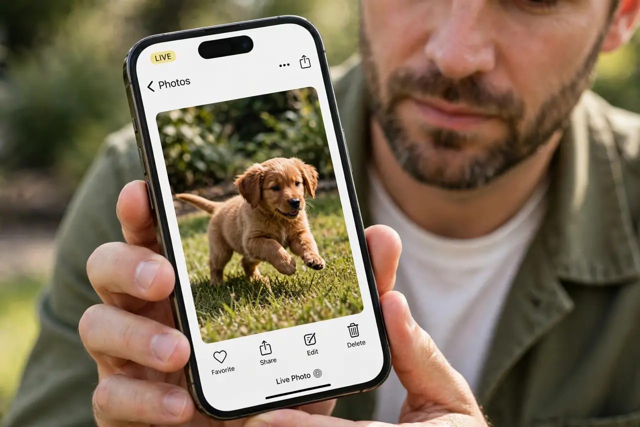 Turning a Live Photo Still Makes It Blurry — photo showing the situation described in the guide.