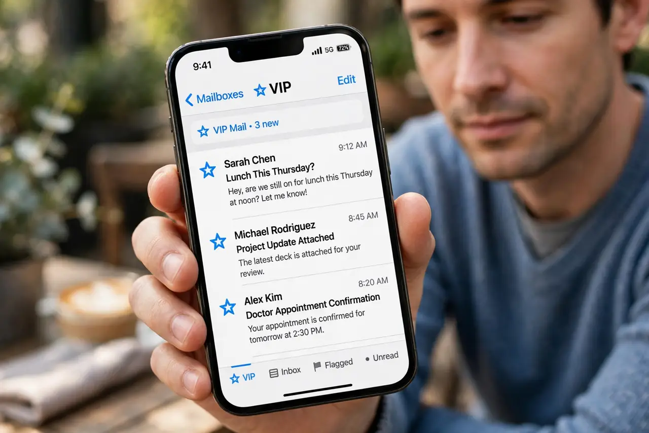 Your Mail VIP List Gets Too Noisy — photo showing the situation described in the guide.