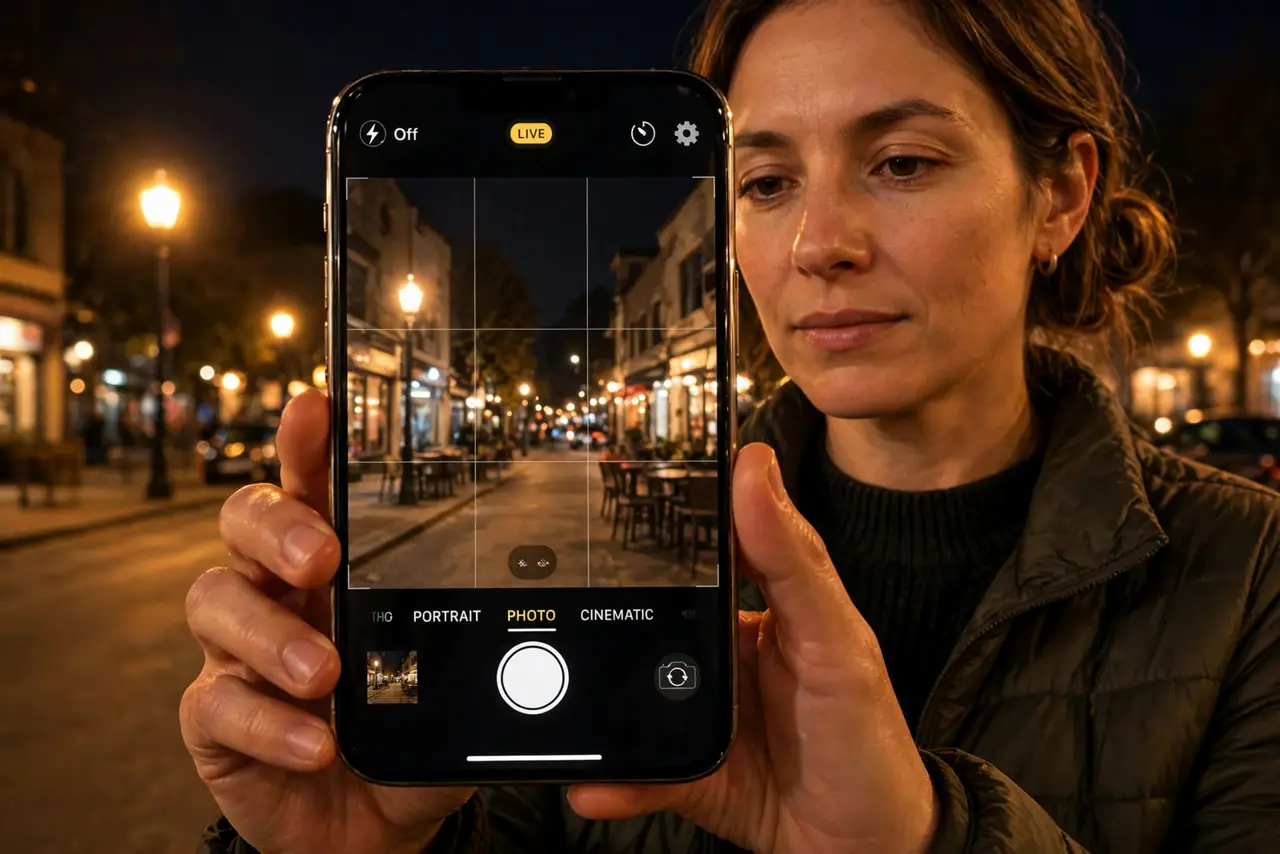 Night Mode Photos Come Out Too Yellow — photo showing the situation described in the guide.