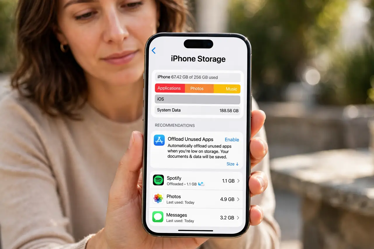 Offload Unused Apps Deletes App Data Too — photo showing the situation described in the guide.