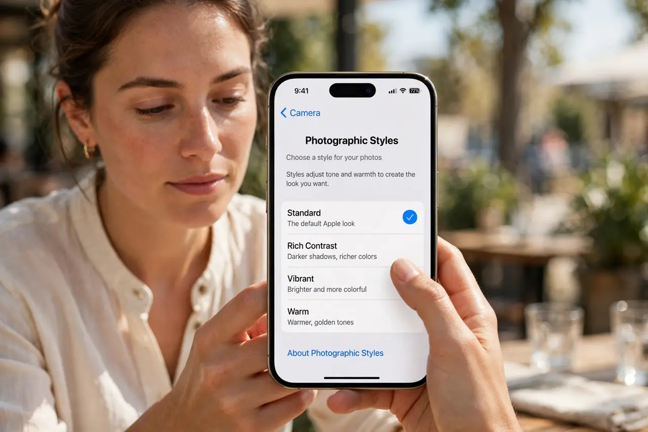 A person performing step 1: Open the style picker.