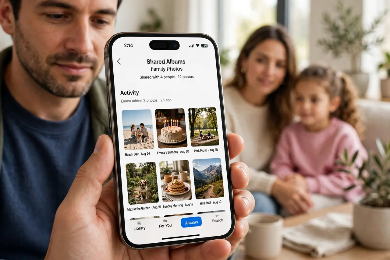 A Shared Album Stops Updating on iPhone — photo showing the situation described in the guide.