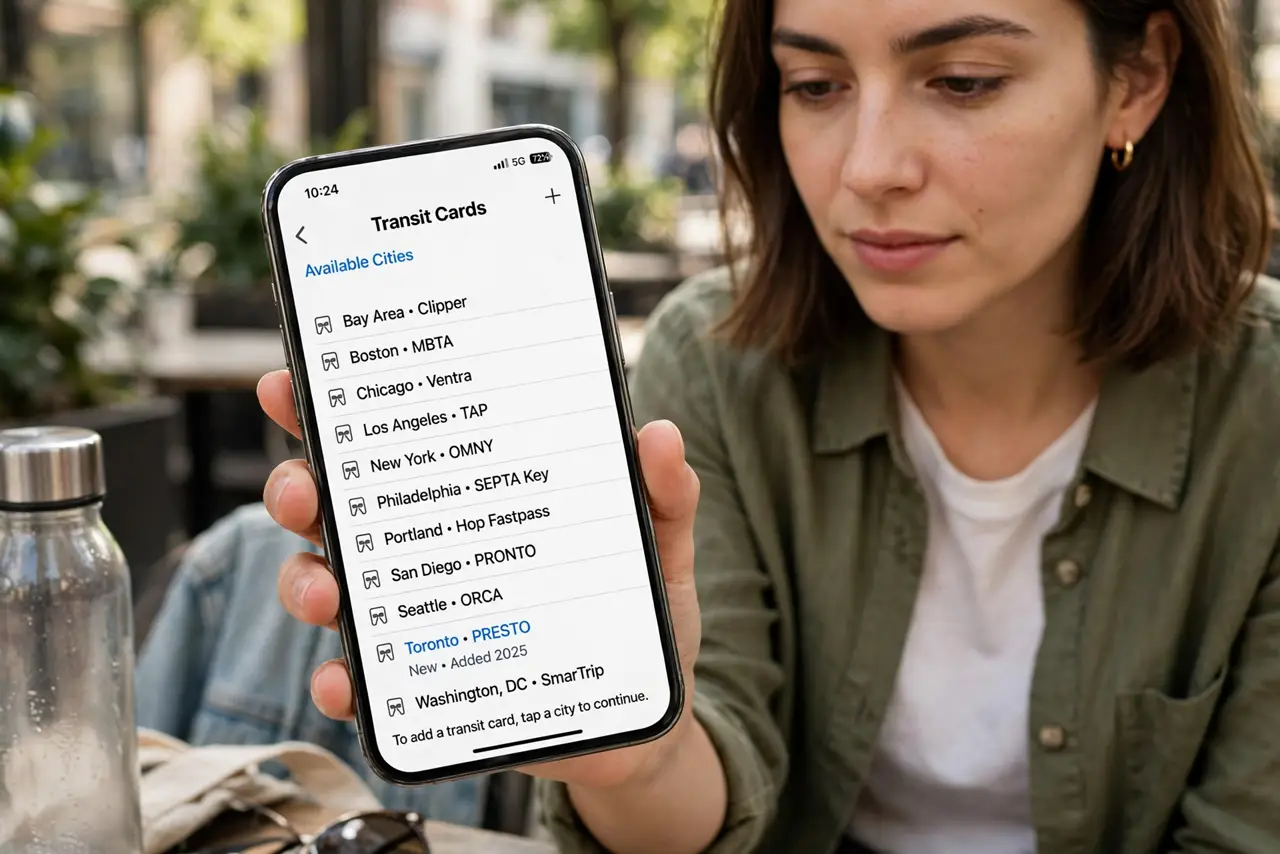 A person carrying out step one: check your city is supported.