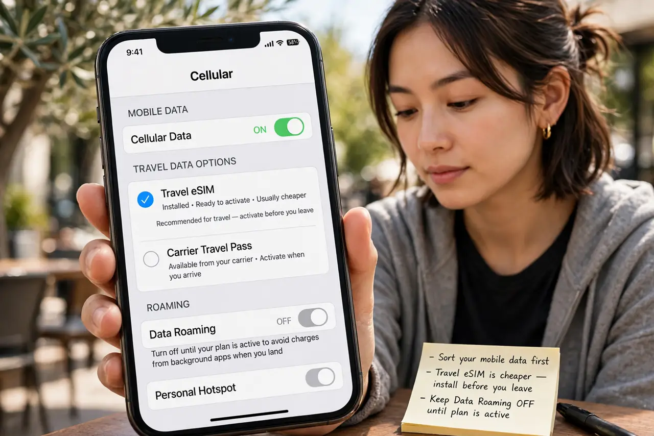 Sort your mobile data first.