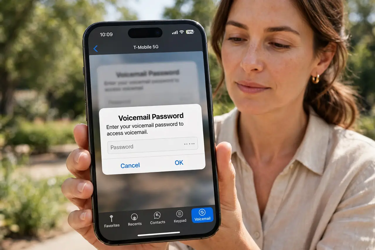 You Forgot Your iPhone Voicemail Password — photo showing the situation described in the guide.