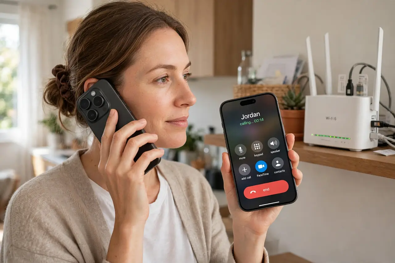 Wi-Fi Calling Drops in the Middle of Calls — photo showing the situation described in the guide.