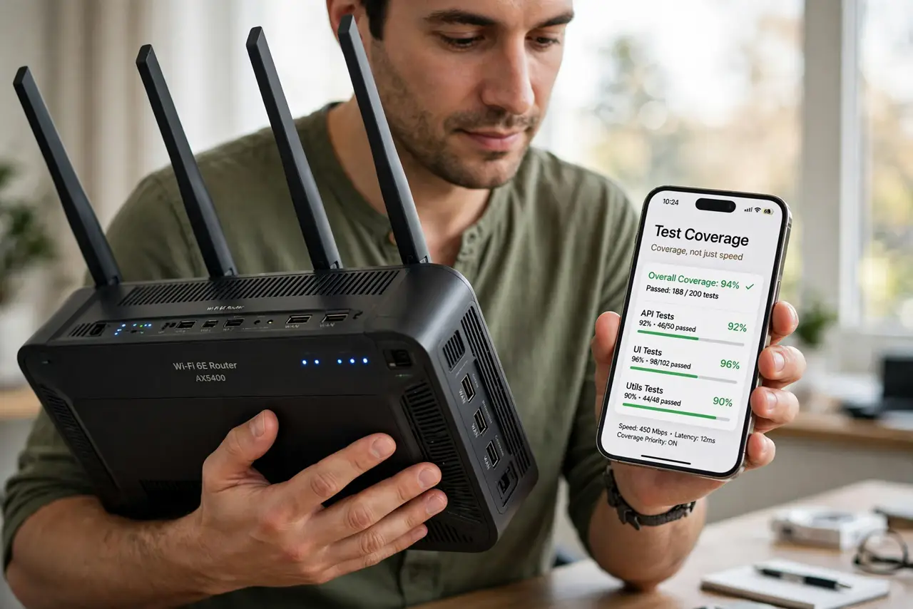 Step 1 in action for Is Your ISP's Router Good Enough: Test coverage, not just speed.