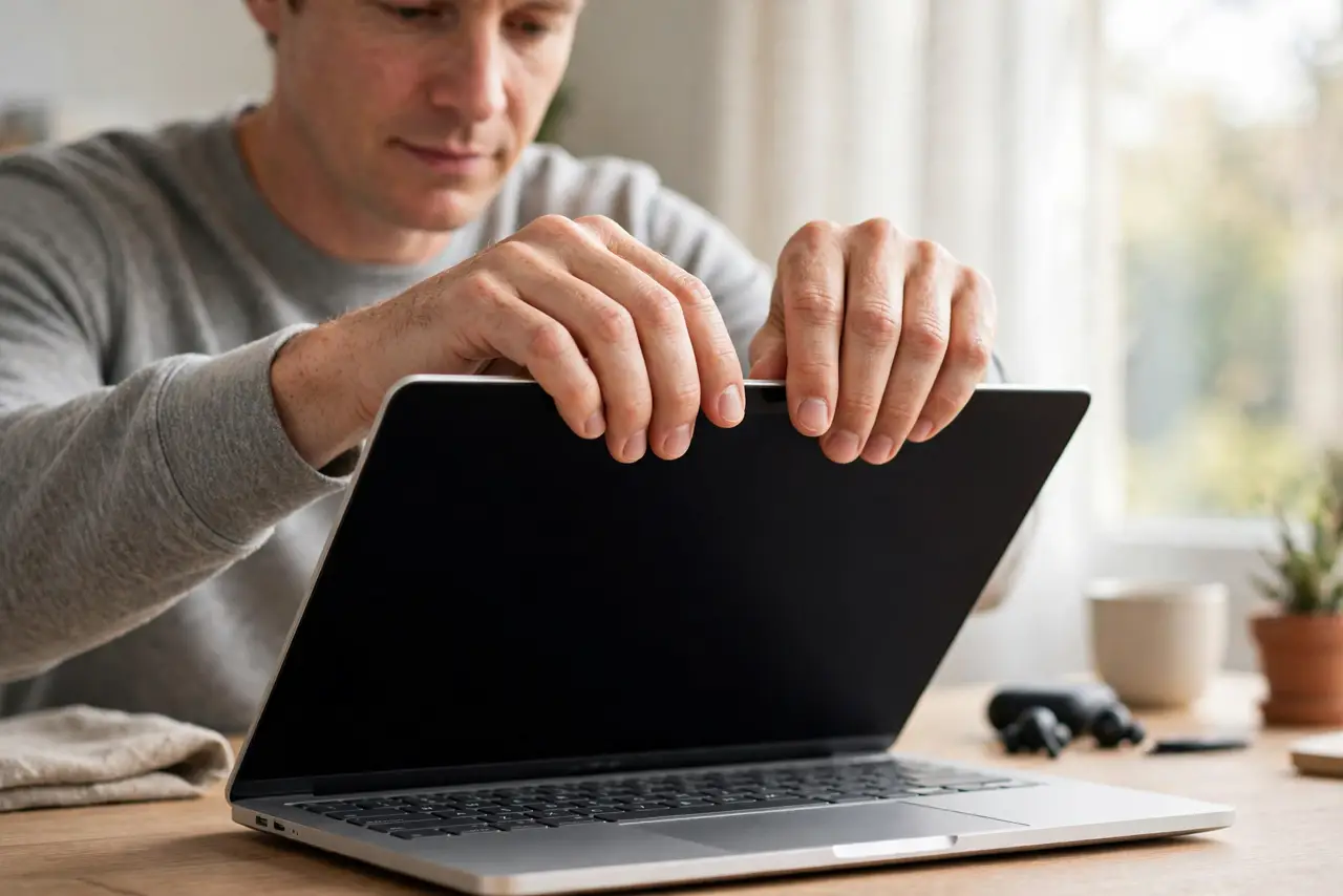 A person performing step 1: Open from the center, always.