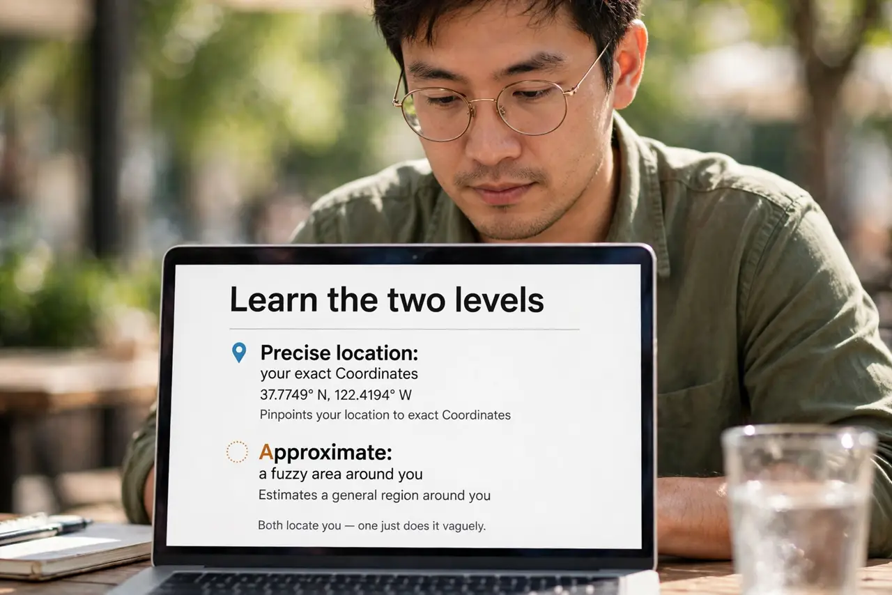 A person performing the first step of the guide: Learn the two levels.