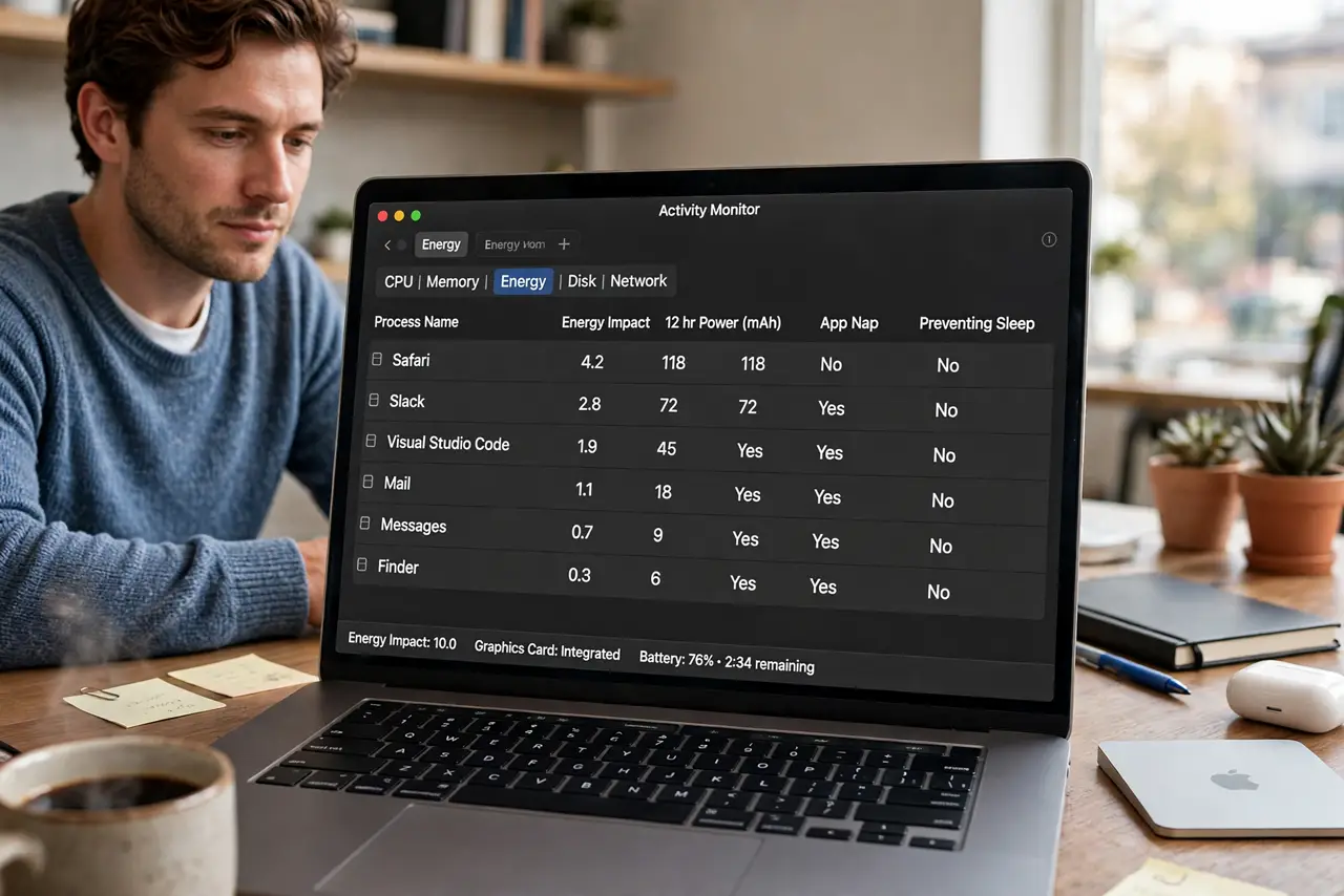 Reading the Mac Energy Tab Without Panic — photo showing the situation described in the guide.