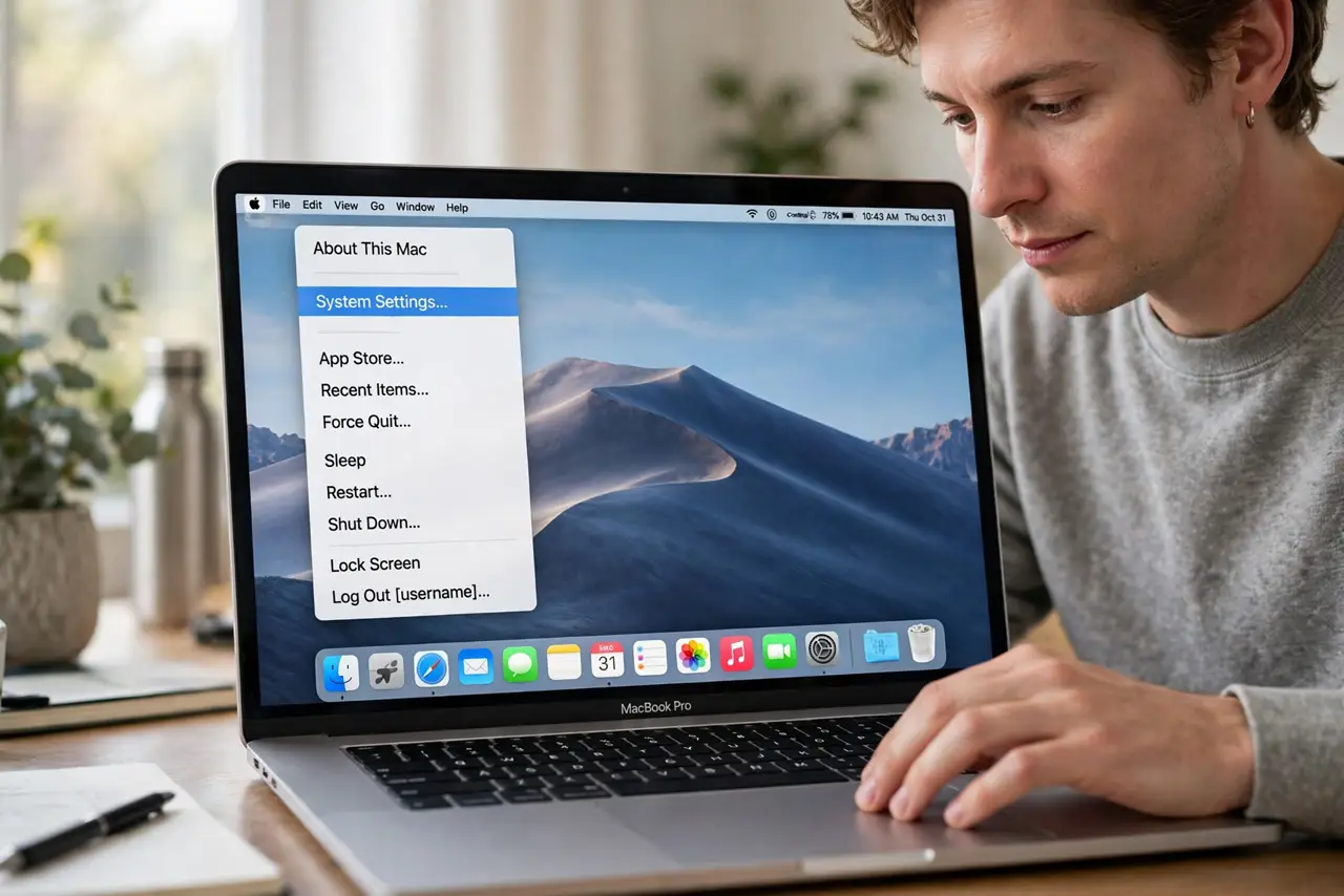 Open System Settings.