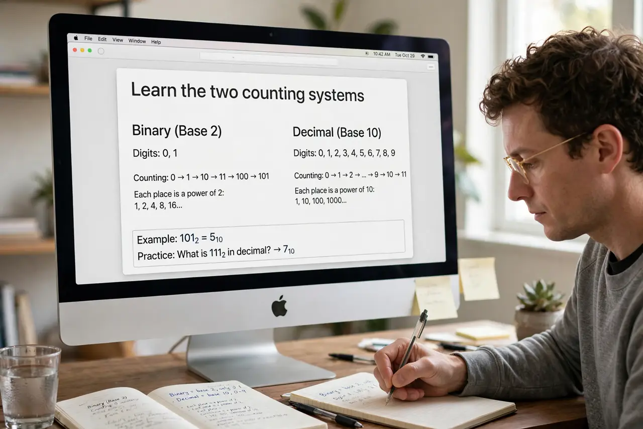 Step 1 in action for Mac File Sizes Look Wrong: Learn the two counting systems.