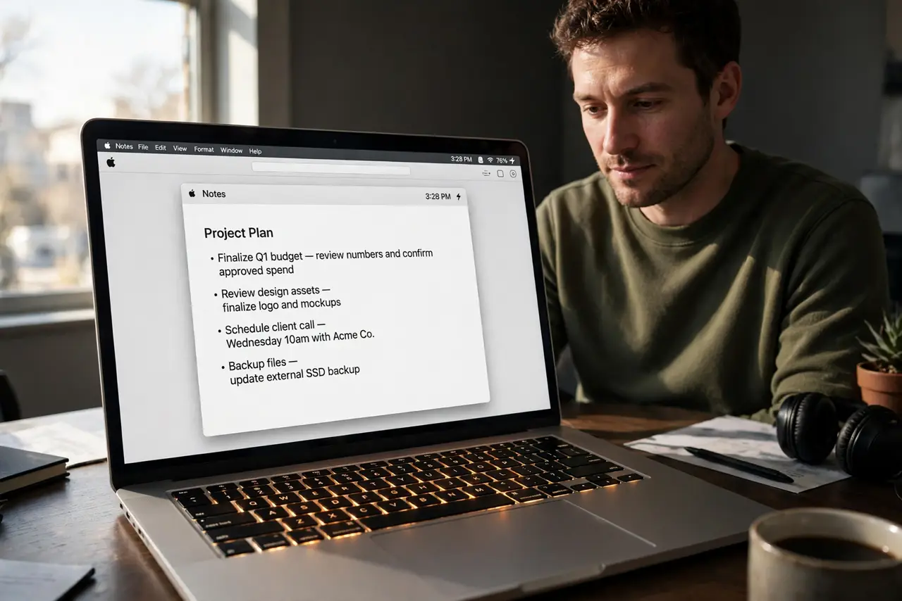 Mac Keyboard Backlight Never Turns On — photo showing the situation described in the guide.