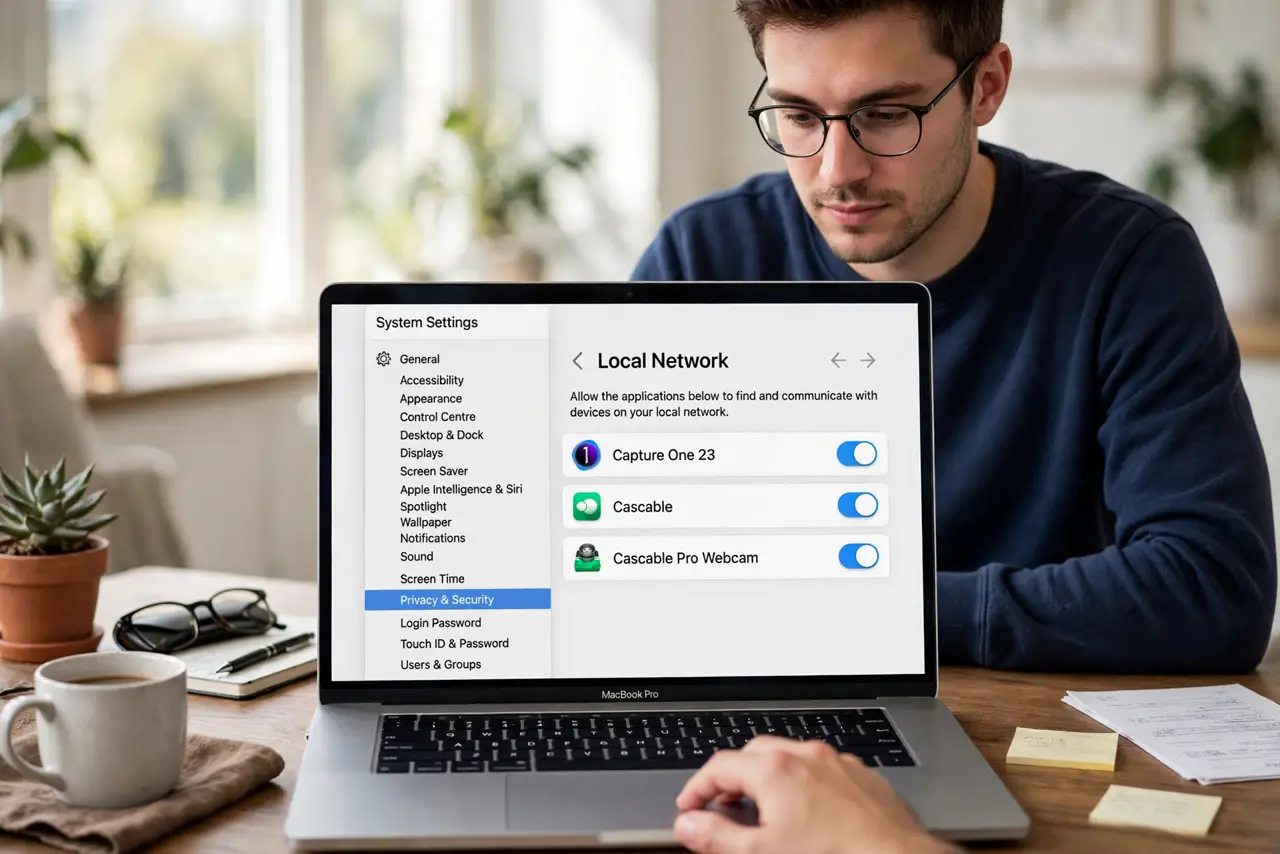 Open the Local Network pane.