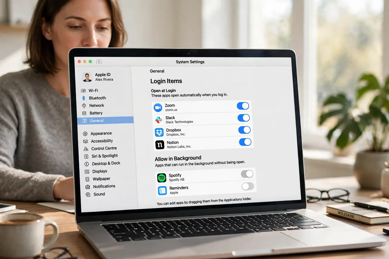 Login Items Reappear After You Remove Them — photo showing the situation described in the guide.