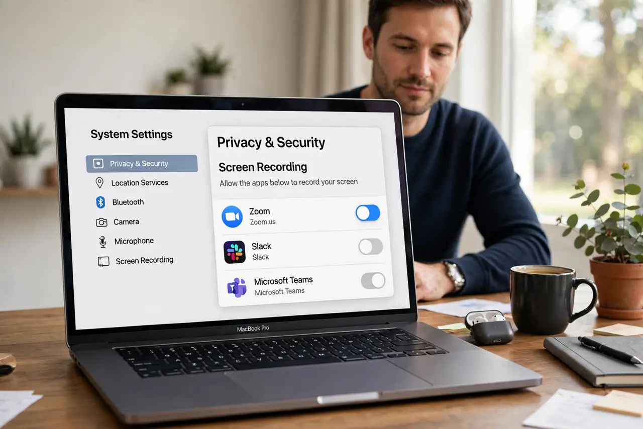 Screen Recording Permission Denied? Fix It — photo showing the situation described in the guide.